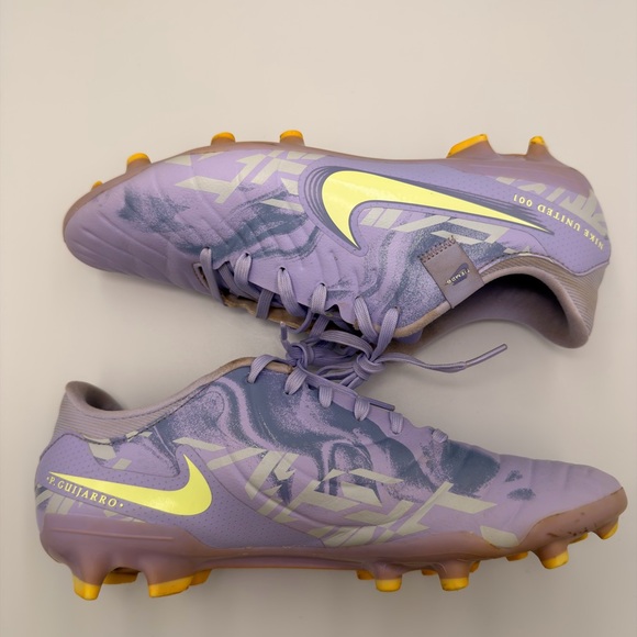 NIKE Tiempo Legend X Academy FG MG Purple Volt Soccer Cleats Men’s 8.5/ Women 10 - Picture 5 of 16